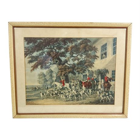 Vintage D & D Jr. Wolstenholme "Going Out" English Hunting Print