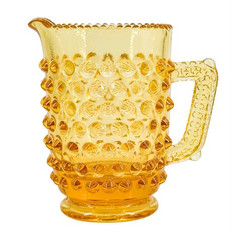 Vintage Fenton Hobnail Miniature Glass Pitcher