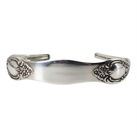 Vintage ONEIDA Silver Plate Double Spoon Cuff Bracelet