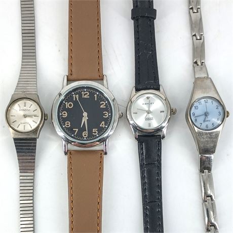 Watch Lot, Set of 4, Quartz, Ashley with Diamond, and Armitron