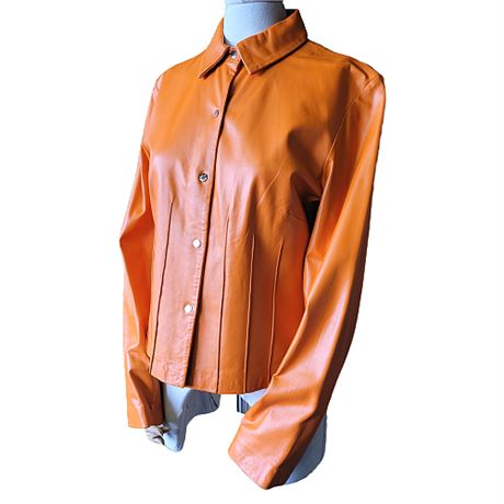 Siena Studio Orange Leather Jacket
