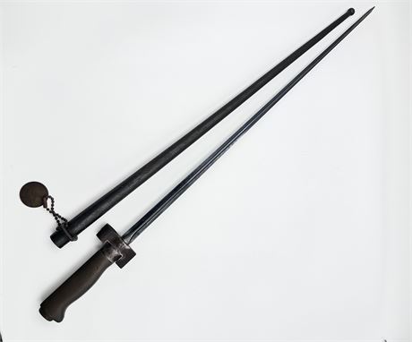 WWI French Lebel M1886 Infantry Bayonet & Scabbard