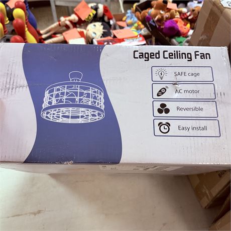 New Caged Ceiling Fan