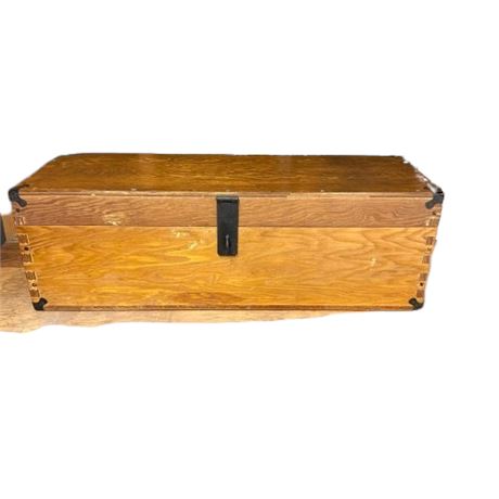 Vintage Wood Box and Tool Contents