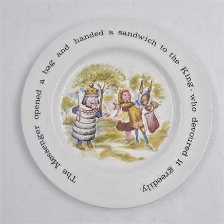 Vintage Johnson Bros. Alice in Wonderland plate