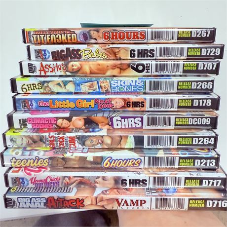 10 New XXX DVDs