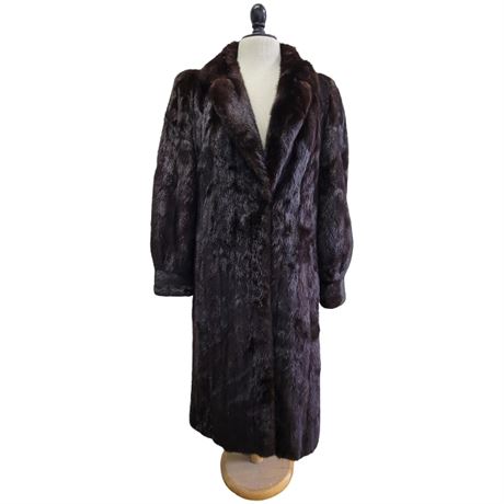 Vintage Weiss Full Length Ranch Mink Coat