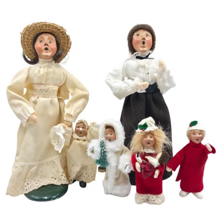 Lot of 5 Byers' 1992, with 3 Children "The Carolers"