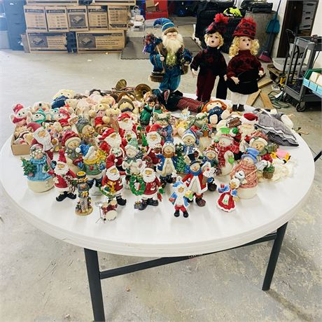 Massive Christmas Table Lot