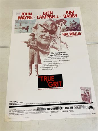 True Grit 27x40 Movie Poster - ROLLED