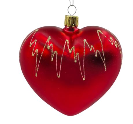Huge Hand-blown, Glass Heart