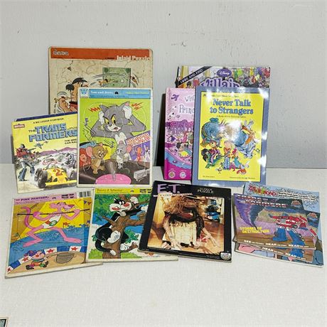 Lot of Assorted Kids Books and Puzzles