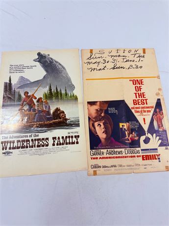 2 Original Movie Window Posters