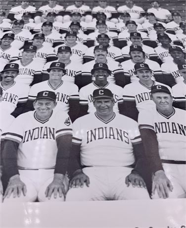 1984 Cleveland Indians Major League Baseball Team Autographed Photograph