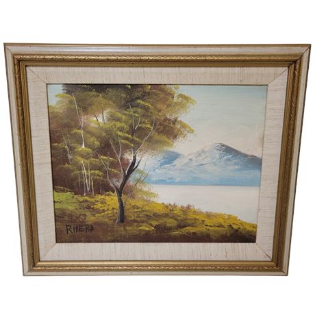 Rivera Mountain Side Framed Painting