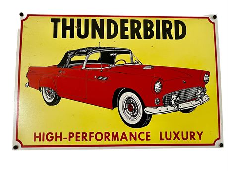 Thunderbird Metal Sign