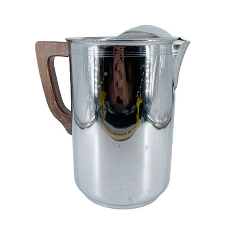 Vintage Faberware Brooklyn Chrome Pitcher With Ice Lip