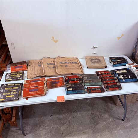 MASSIVE NOS Motorcycle Chain Table Lot