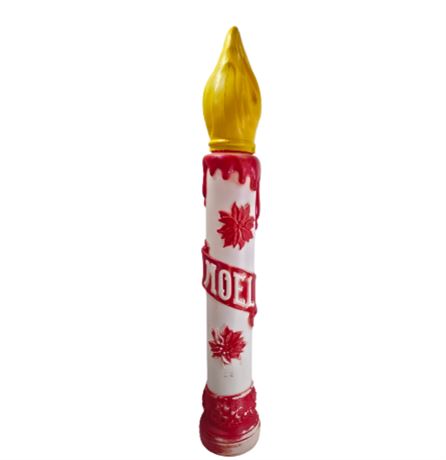 VTG 38" Blow Mold "Noel" Candle, with Light