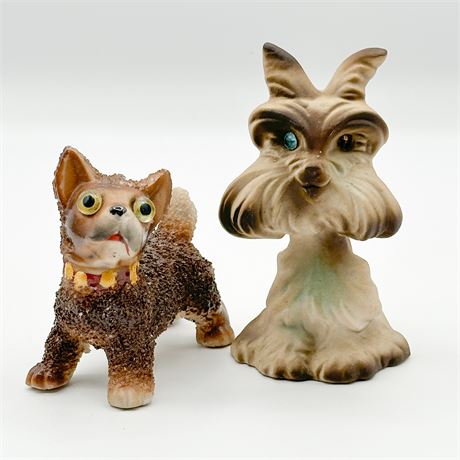 Vintage Ceramic Dog Figurines
