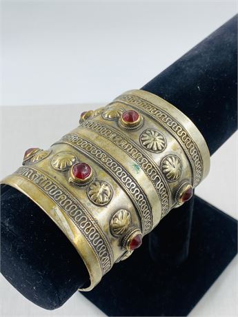 Incredible 142g Vintage Handmade Cuff Bracelet