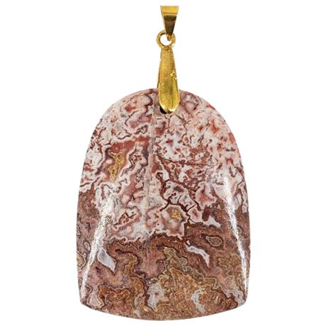 Large Rosetta Jasper Stone Pendant