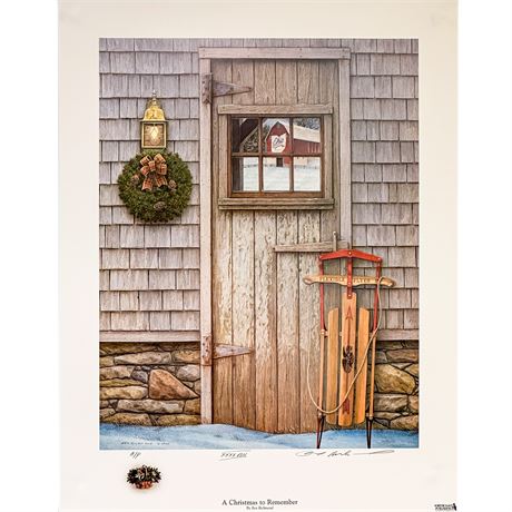 Lithographic Print of "A Christmas to Remember" by Artist Ben Richmond