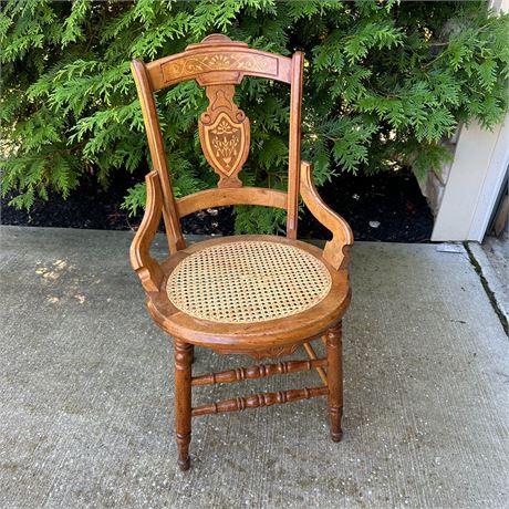 Antique Eastlake Carved Side Chair