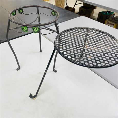 2 Iron Plant Stands
