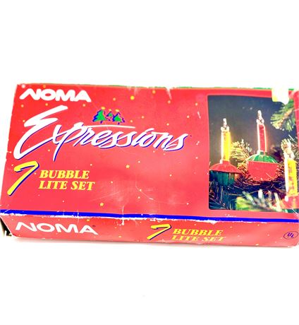 Vtg NOMA 7 Bulb Bubble Lite Set