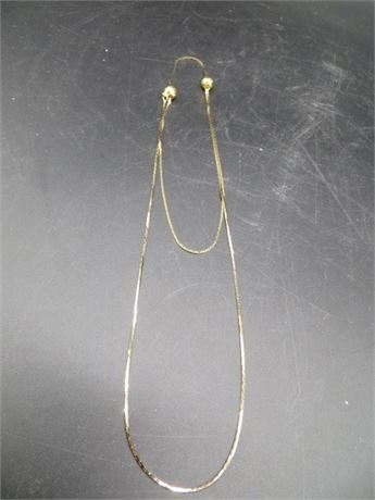 VINTAGE CHANGEABLE SLIDE CHAIN GOLD TONE AS SEEN ON TV!