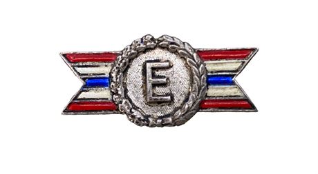 WWII Sterling Silver US Military Enamel Pin