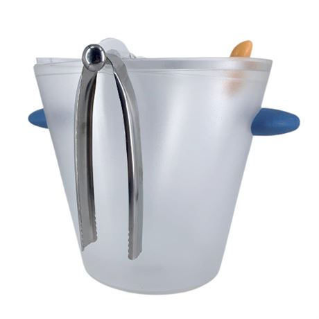 Michael Graves Frosted Acrylic Ice Bucket with Tongs