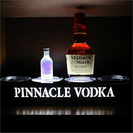 Illuminated Bottle Glorifier Display Piece for Bar ~ Pinnacle Vodka Promo