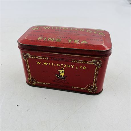 Vintage W. Wissotzky Moscow Tea Tin