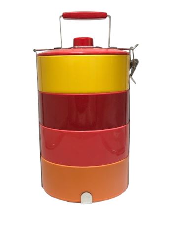 Vtg Melamine Stacking/Locking Snack Tower