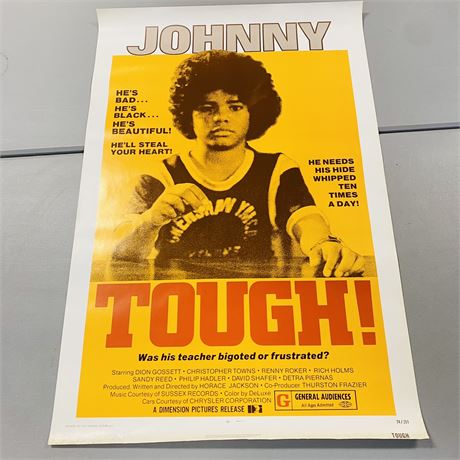 Original 1974 Johnny Tough Movie Poster