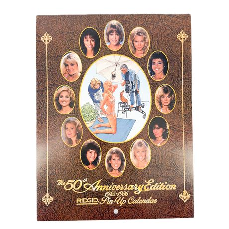 1986 Rigid 50th Anniversary Pin-Up Calendar
