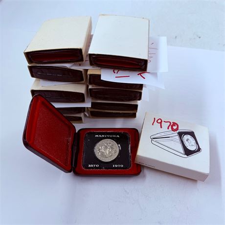 11x 1970 Canada $1 Coins