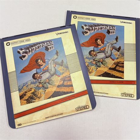 Superman III Laserdiscs