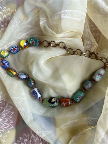 Art deco Marano blown glass bracelet
