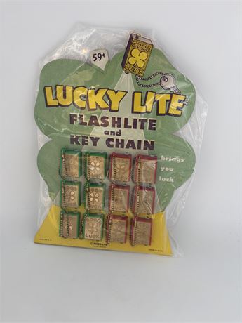 Store Display Card Of Flashlite & Key Chain