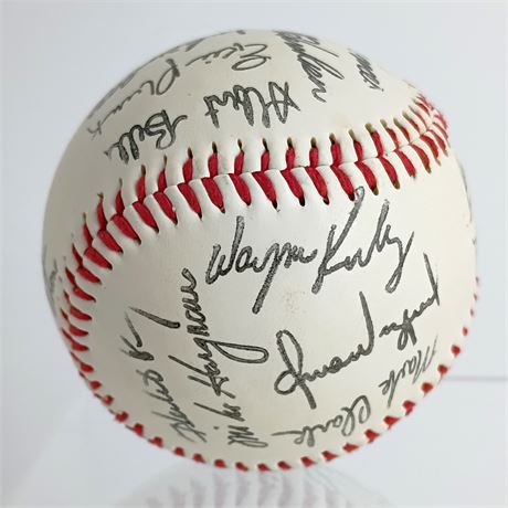 Cleveland Indians Team Baseball – Early 1990s Era – Stamped Signatures