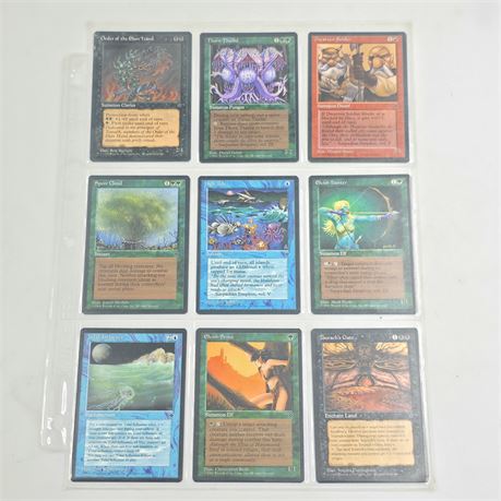 1994 Magic The Gathering cards, Lot of 9
