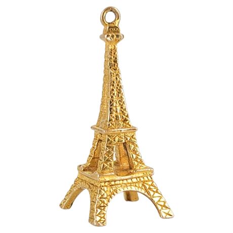 Vintage 9K Gold Eiffel Tower Charm