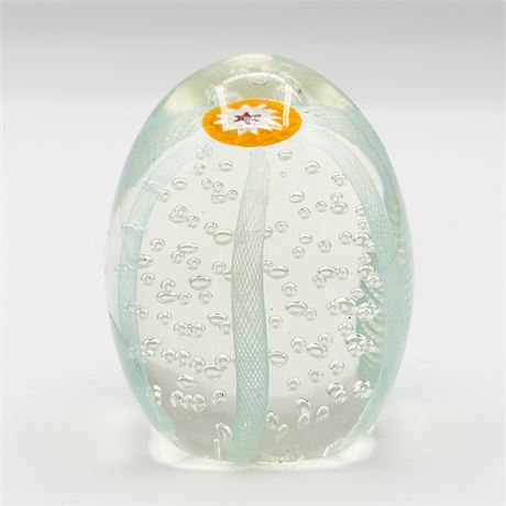 Art Glass Millefiori Paperweight