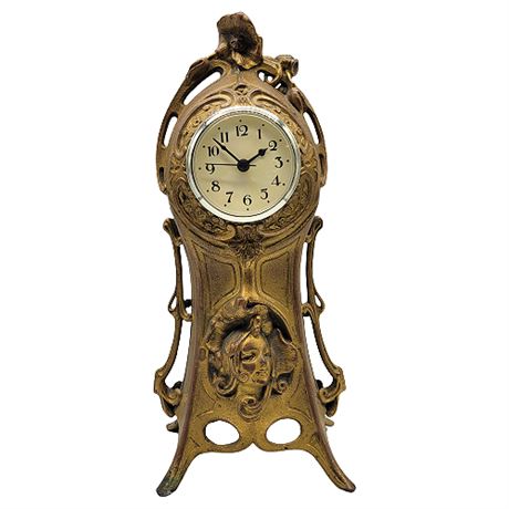 Lesueur Style Art Nouveau Mantle Clock