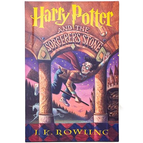 "Harry Potter and the Sorcerers Stone" Book Cover Canvas Print
