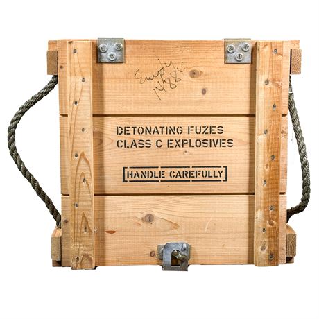 Vintage Wooden Explosives Crate