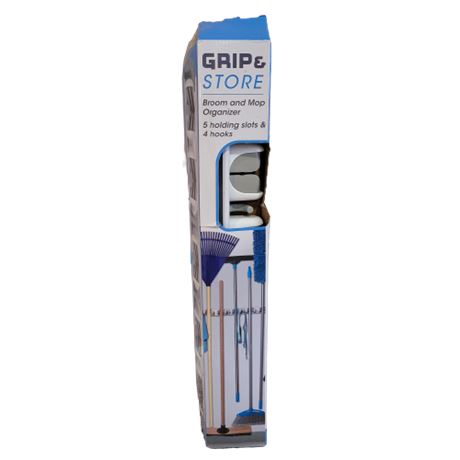 Grip & Store Broom and Mop Organizer
